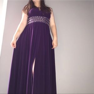 Beautiful size 14 purple prom dress